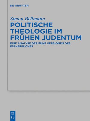 cover image of Politische Theologie im frühen Judentum